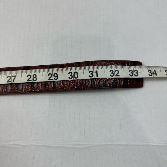 Vintage Moods by Kronos Brown Leather Belt with Brass Buckle Size Medium - Picture 8 of 9